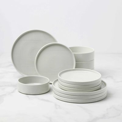 Lenox Modulus 12-Piece Dinnerware Set Vapor, MPN: 897799, UPC: 194372038393