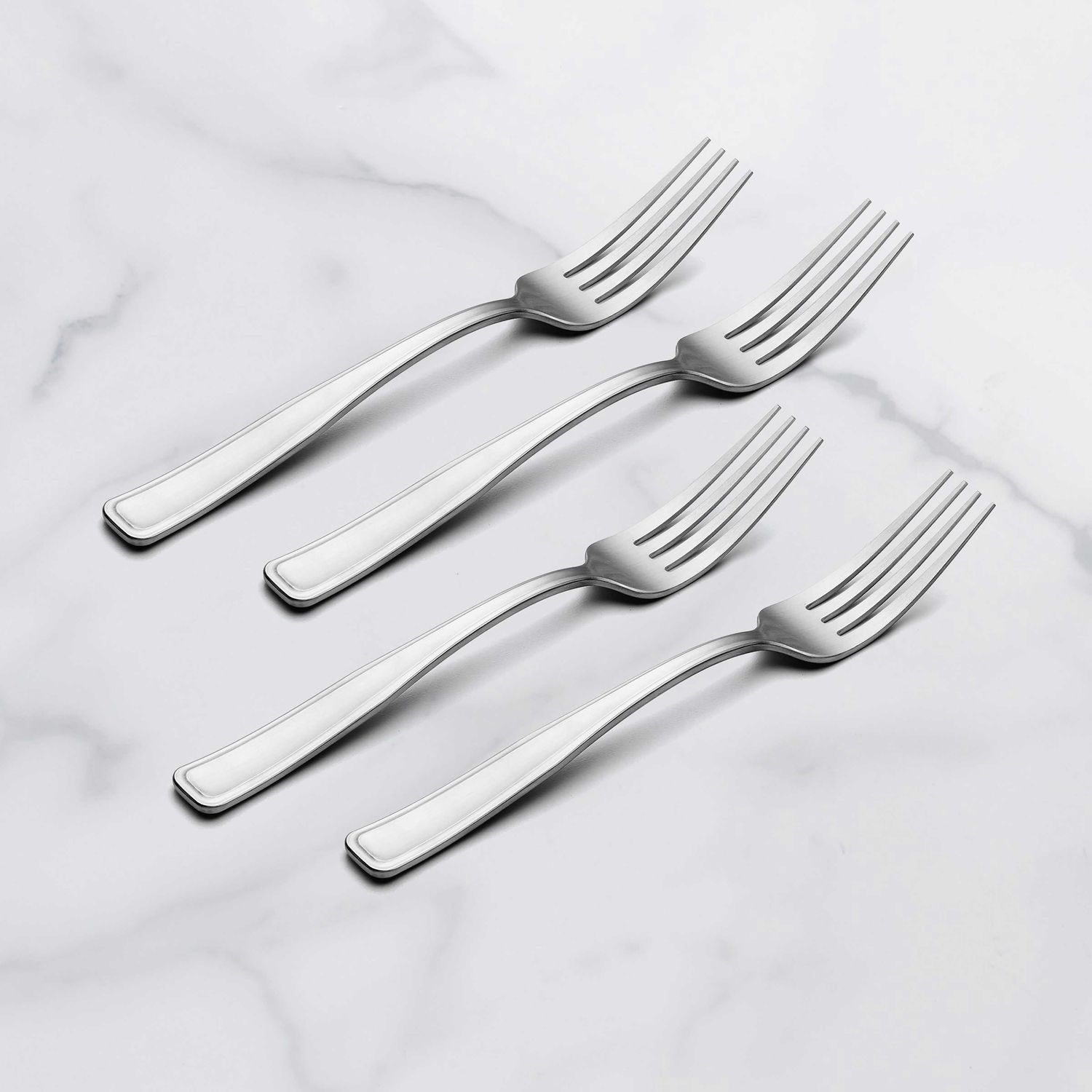 Oneida Reid Satin Dinner Forks Set of 4, MPN: 898527, UPC: 079363151261