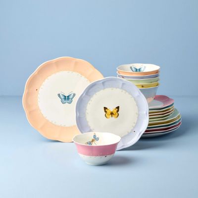 Lenox Butterfly Meadow Colors 18-Piece Dinnerware Set, MPN: 897801, UPC: 194372038416