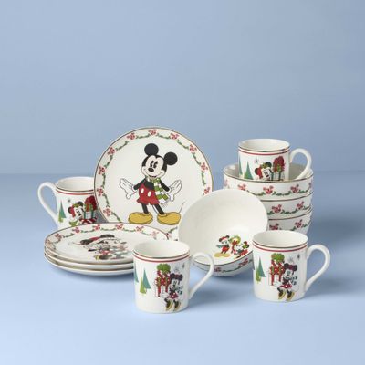 Lenox Disney Holiday 12-Piece Dessert Set, MPN: 898776, UPC: 194372042956