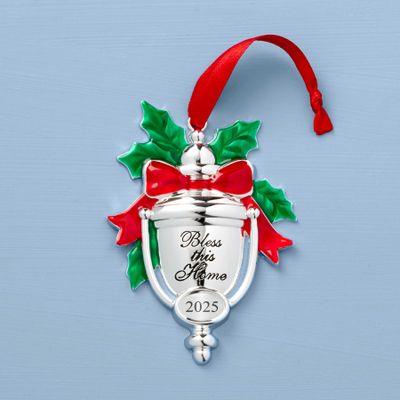 Lenox 2025 Bless This Home Silverplate Ornament, MPN: 897118, UPC: 194372034173