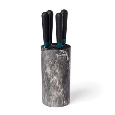 Hampton Forge Keen Black Marble 5-Piece Cutlery Set, MPN: 897344, UPC: 733652178819