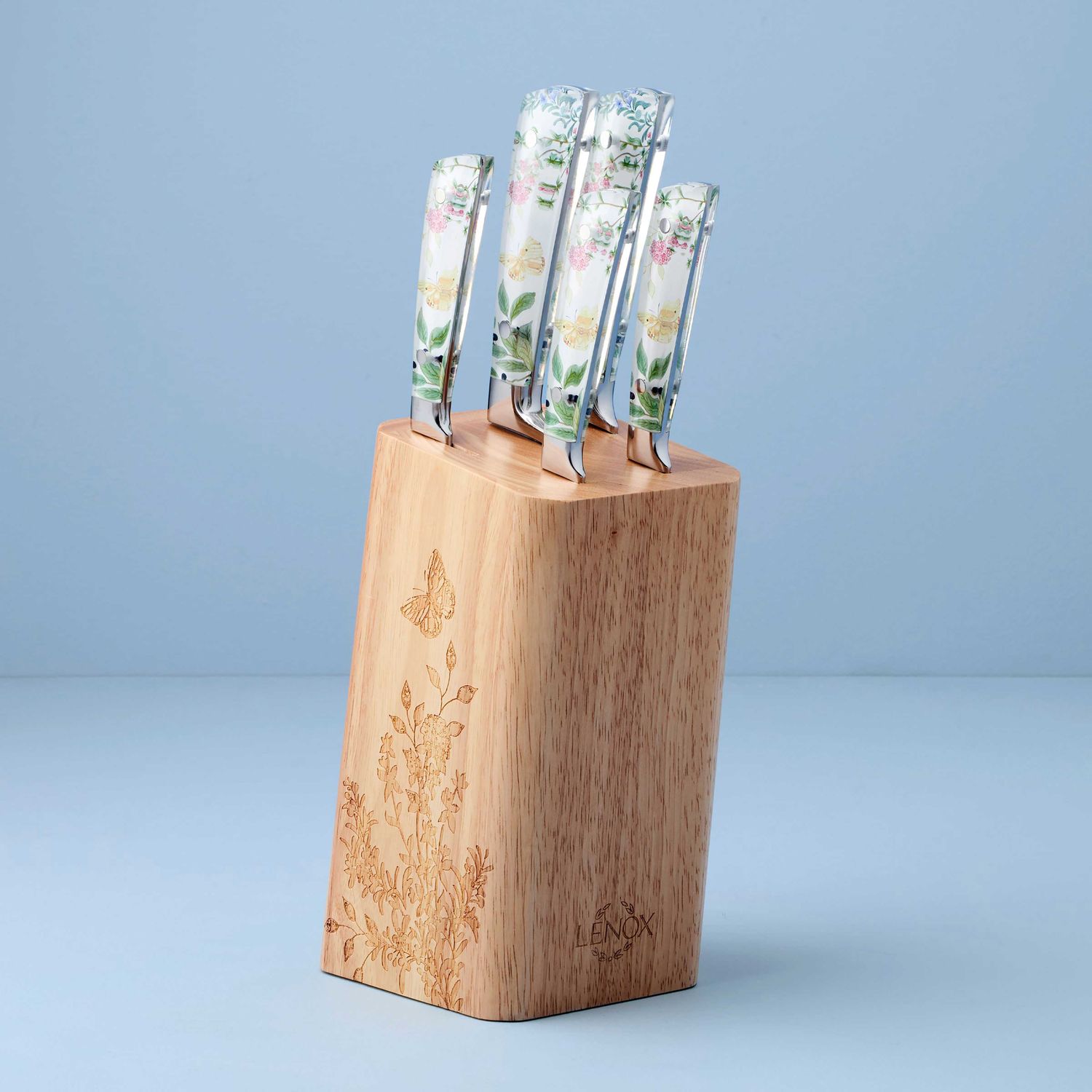 Lenox Butterfly Meadow Herbs 6-Piece Cutlery Block Set, MPN: 898380, UPC: 194372041027