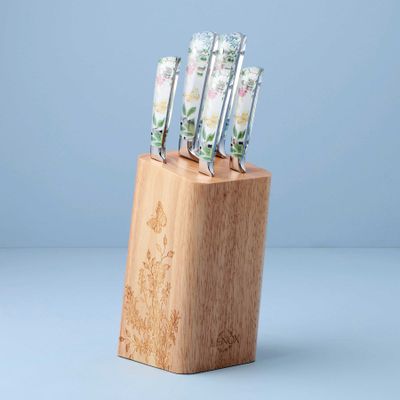 Lenox Butterfly Meadow Herbs 6-Piece Cutlery Block Set, MPN: 898380, UPC: 194372041027