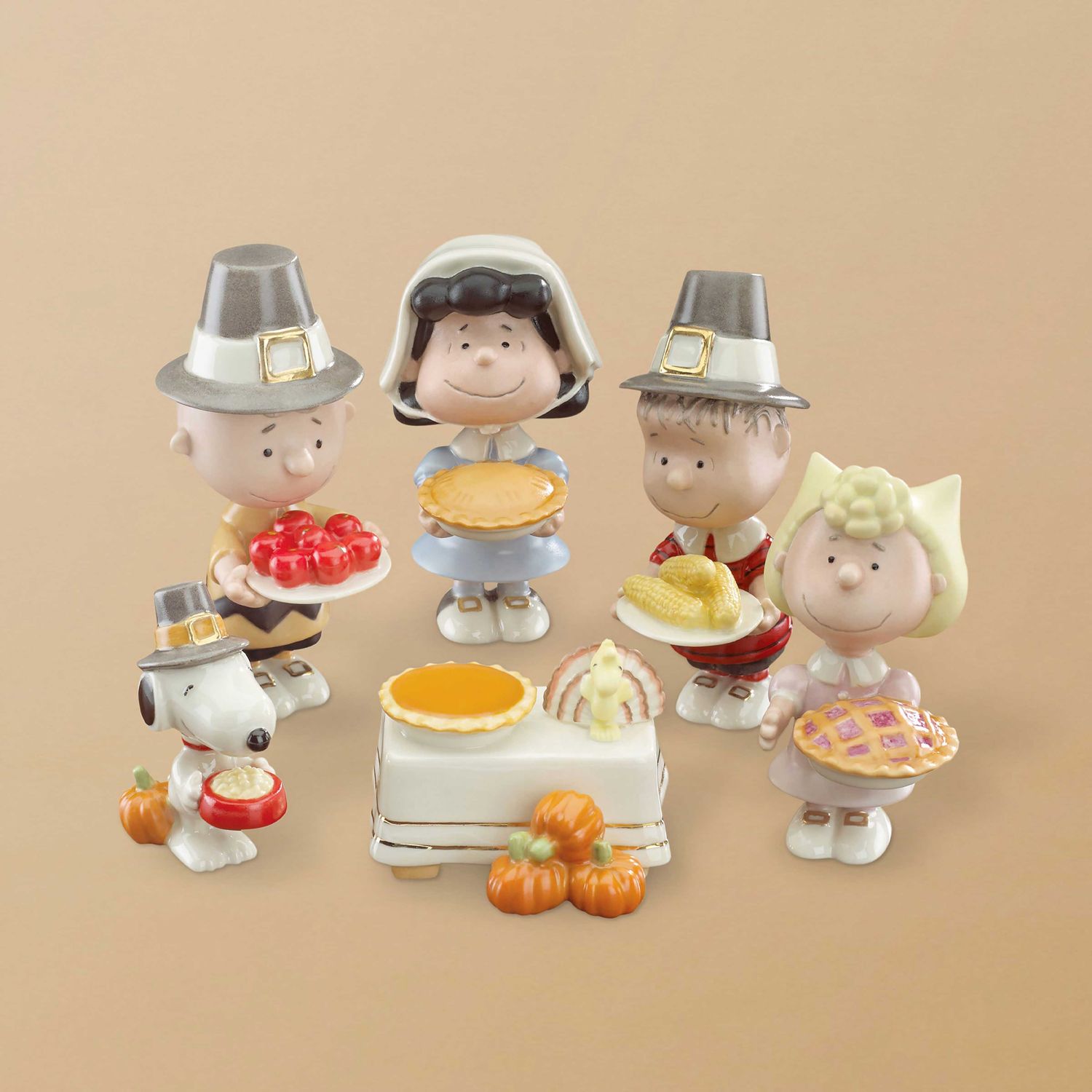 Lenox Peanuts 6-Piece Thanksgiving Figurine Set By Lenox, MPN: 841131, UPC: 882864461940