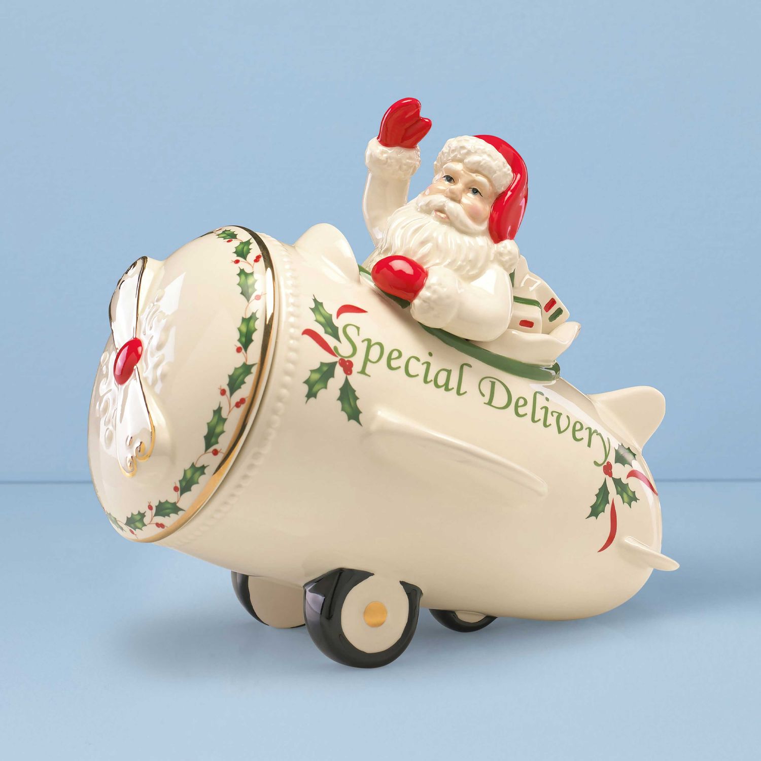 Lenox Holiday Airplane Cookie Jar, MPN: 863640, UPC: 882864641168