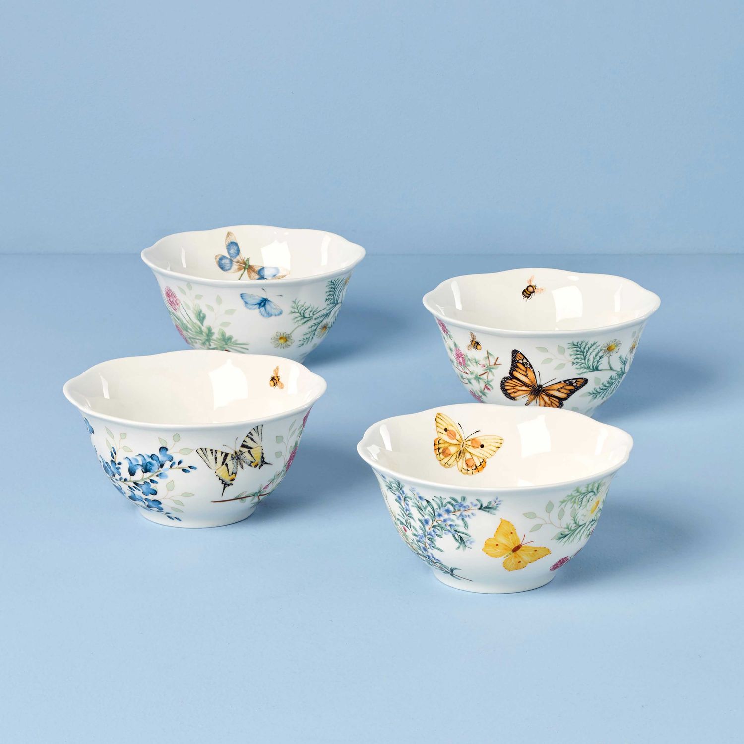 Lenox Butterfly Meadow Herbs Rice Bowls Set of 4, MPN: 897796, UPC: 194372038362