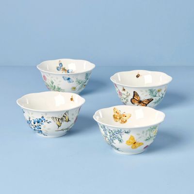 Lenox Butterfly Meadow Herbs Rice Bowls Set of 4, MPN: 897796, UPC: 194372038362