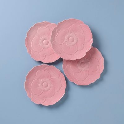 Lenox Butterfly Meadow Floral Set of 4 Accent Plates - Pink, MPN: 897768, UPC: 194372038232