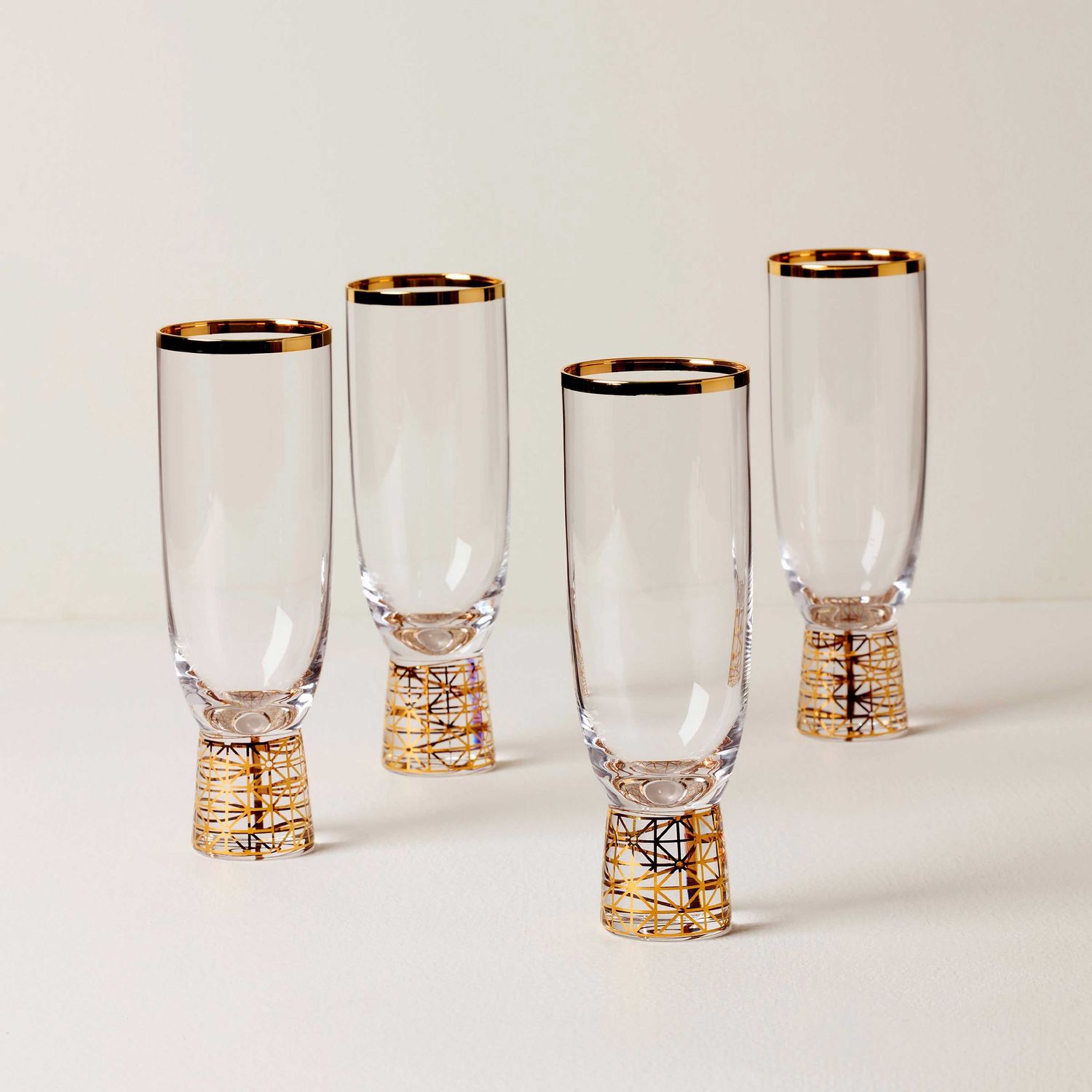 Lenox Tuscany Classics Gold Frost Flutes Set of 4, MPN: 897411, UPC: 194372036573