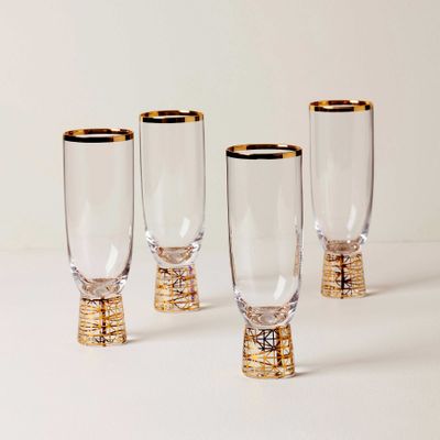 Lenox Tuscany Classics Gold Frost Flutes Set of 4, MPN: 897411, UPC: 194372036573