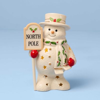 Lenox Happy Holly Days North Pole Snowman Lit Figurine, MPN: 897869, UPC: 194372038812