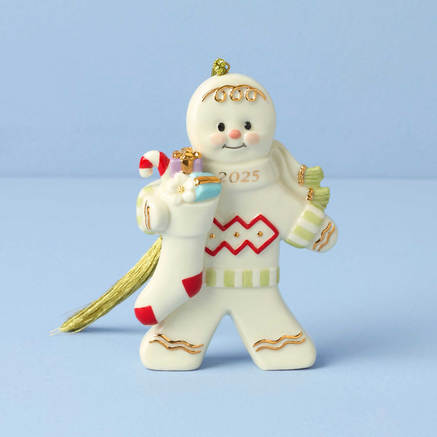 Lenox 2025 Gingerbread With Stocking Ornament, MPN: 897122, UPC: 194372034210
