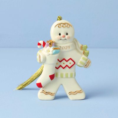 Lenox 2025 Gingerbread With Stocking Ornament, MPN: 897122, UPC: 194372034210