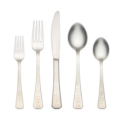 Cambridge Floral Etch 5-Piece Flatware Place Setting, MPN: 168925V, UPC: 719978937309