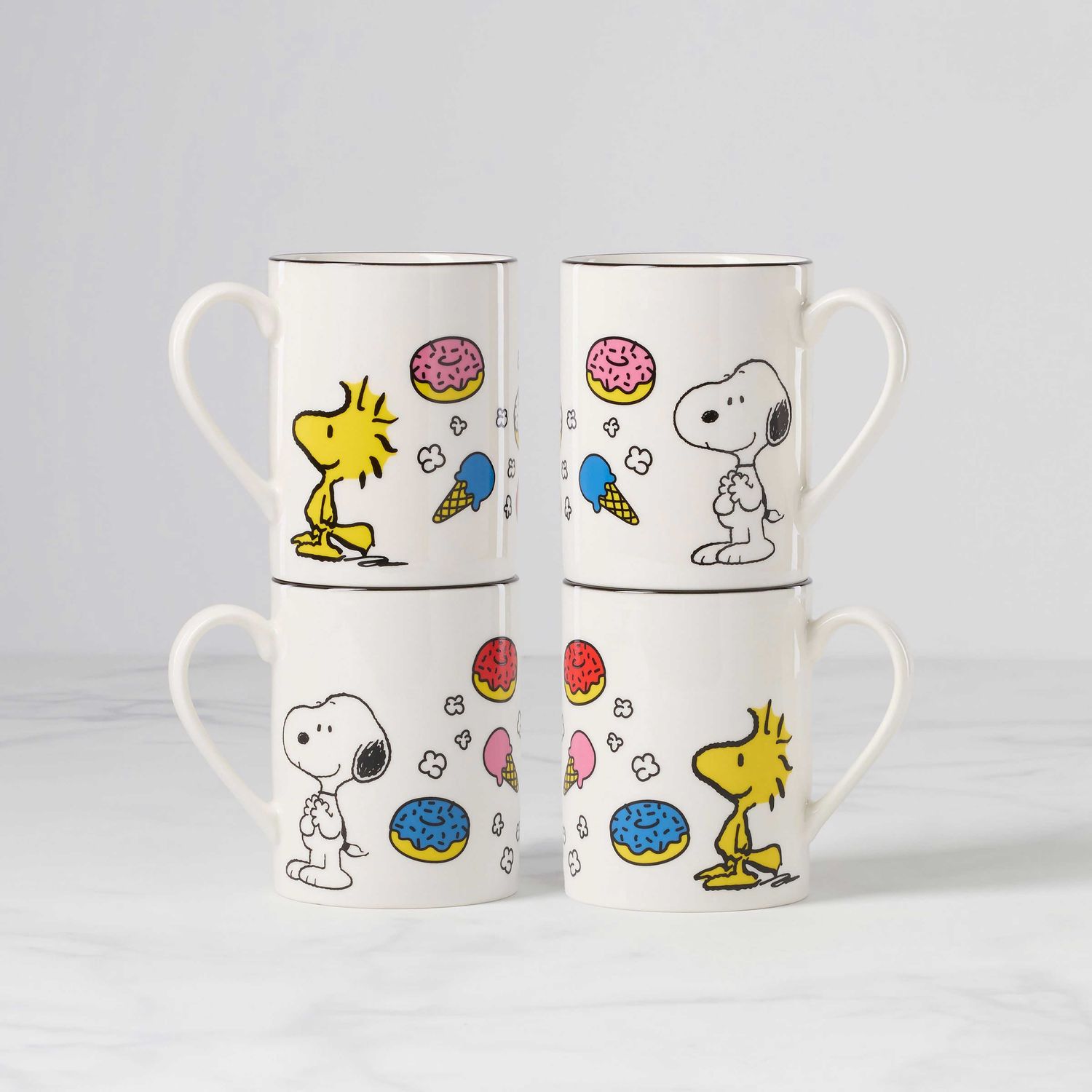 Lenox Chef Snoopy Mugs Set of 4, MPN: 897580, UPC: 194372037372