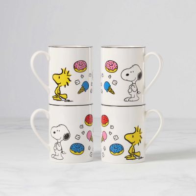 Lenox Chef Snoopy Mugs Set of 4, MPN: 897580, UPC: 194372037372