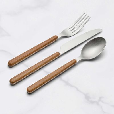 Oneida 24/7 Outdoor Living 12-Piece Flatware Set Mirror/Faux Wood, MPN: 898350, UPC: 079363150714
