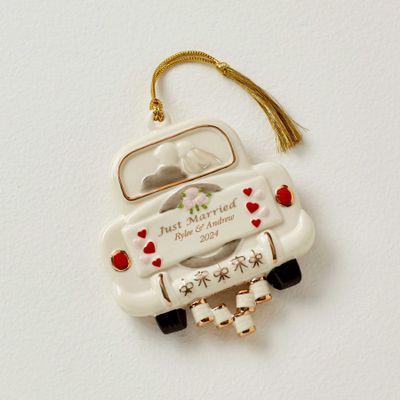 Lenox Personalized Just Married Wedding Ornament, MPN: 820550, UPC: 882864305121