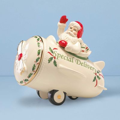 Lenox Holiday Airplane Cookie Jar, MPN: 863640, UPC: 882864641168