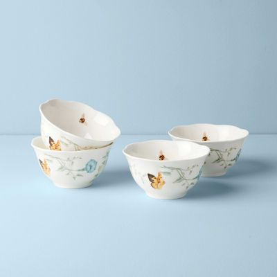 Lenox Butterfly Meadow 4-Piece Rice Bowl Set, MPN: 792566, UPC: 882864176141