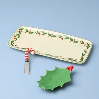 Lenox Holiday 3-Piece Hostess Set With Spreader, MPN: 898271, UPC: 194372040655