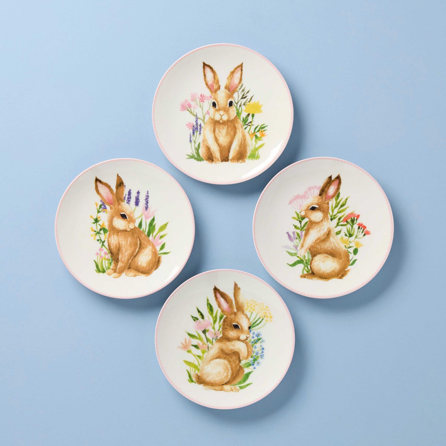 Lenox Bunny Accent Plates Set of 4, MPN: 897155, UPC: 194372034463