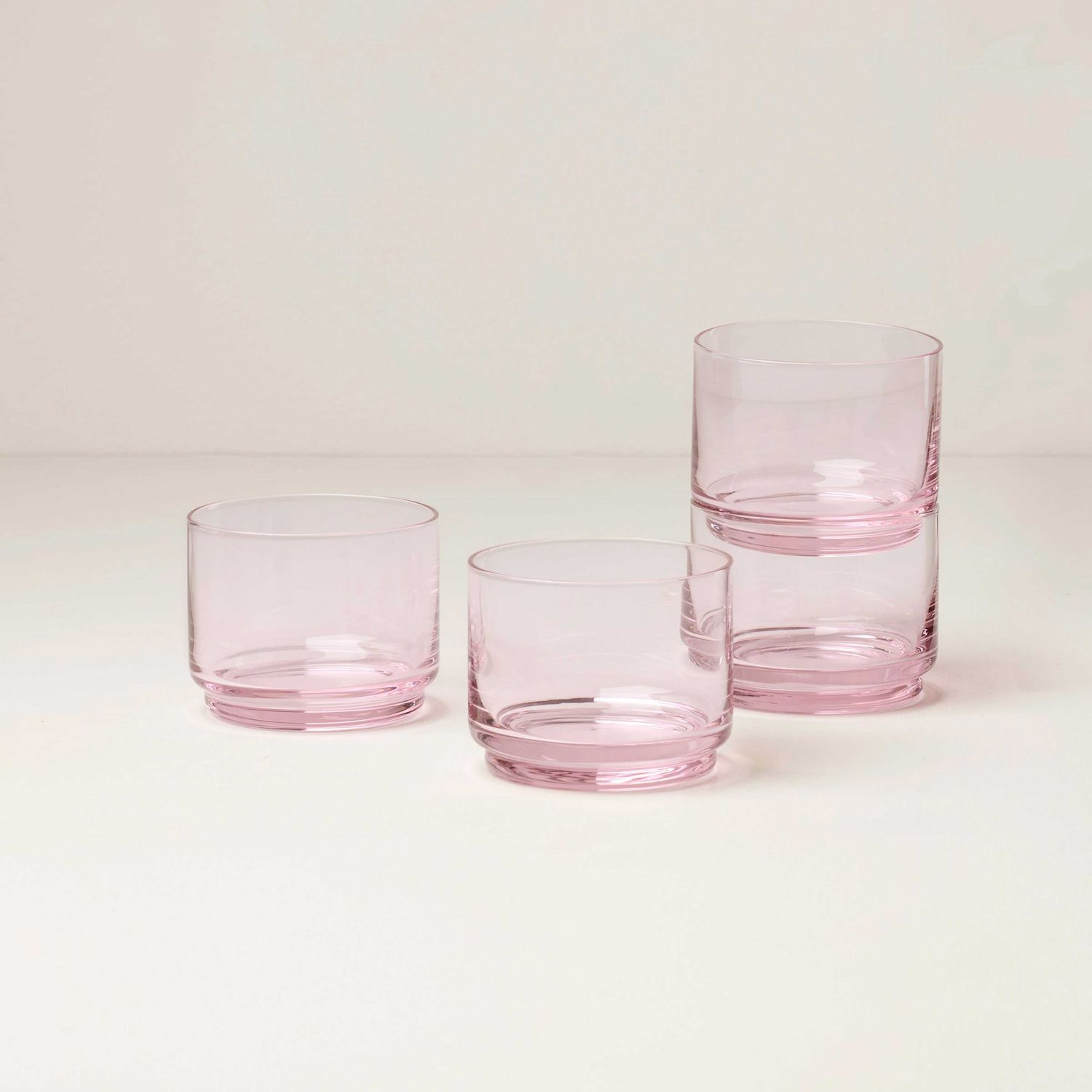 Lenox Tuscany Classics Stackable Short Glasses Set of 4 Blush, MPN: 897837, UPC: 194372038669