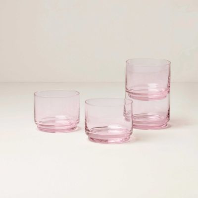 Lenox Tuscany Classics Stackable Short Glasses Set of 4 Blush, MPN: 897837, UPC: 194372038669