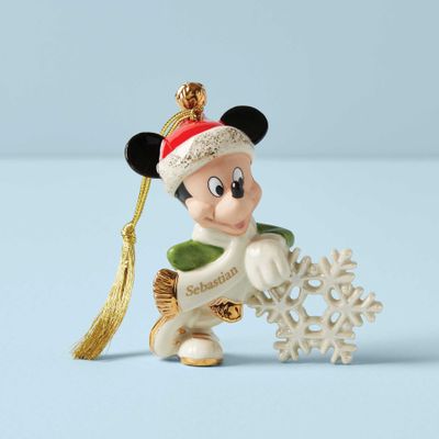Lenox Personalized Mickey Mouse Snowflake Ornament, MPN: 878934, UPC: 882864763266