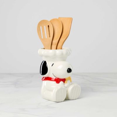 Lenox Chef Snoopy Figural Utensil Crock 4-Piece Set, MPN: 897681, UPC: 194372037778