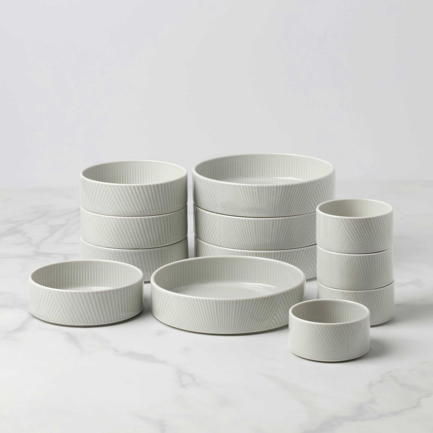 Lenox Modulus 12-Piece Bowl Set Vapor, MPN: 898017, UPC: 194372039444