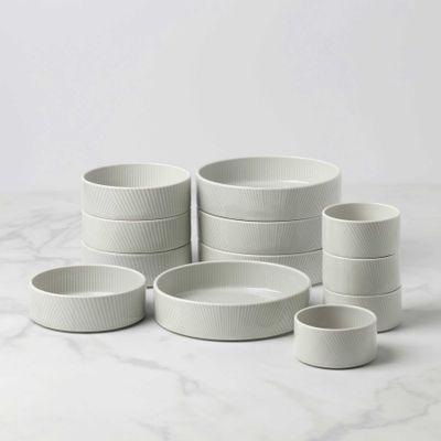 Lenox Modulus 12-Piece Bowl Set Vapor, MPN: 898017, UPC: 194372039444