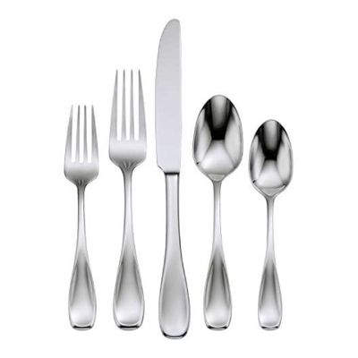 Oneida Brushed Satin Voss 45 Piece Everyday Flatware Set Service F, MPN: H221045AL20, UPC: 07936301…