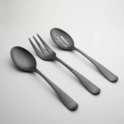 Cambridge Rhiannon Black Satin 3-Piece Serve Set, MPN: 505936CKW43R, UPC: 719978842955