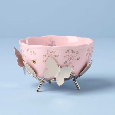 Lenox Butterfly Meadow Bowl With Stand, MPN: 897925, UPC: 194372039130