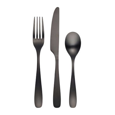 Cambridge Eliana Black 12-Piece Flatware Set, MPN: 501112CBWD18, UPC: 719978832048