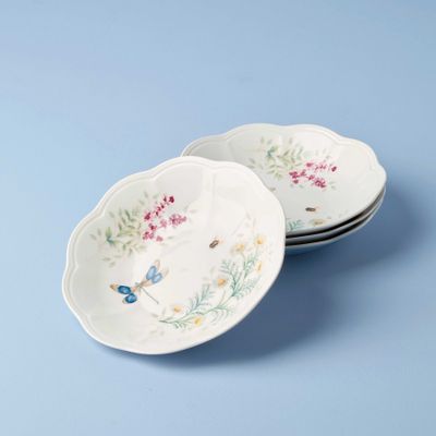 Lenox Butterfly Meadow Herbs Pasta Bowls Set of 4, MPN: 897795, UPC: 194372038355