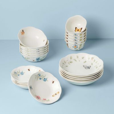 Lenox Butterfly Meadow 24-Piece Bowl Set, MPN: 895704, UPC: 194372028639