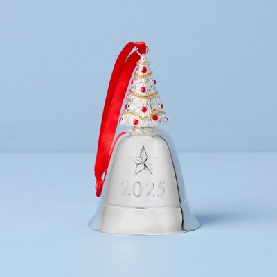 Lenox 2025 Musical Bell Silverplate Ornament We Wish You A Merry, MPN: 897116, UPC: 194372034159
