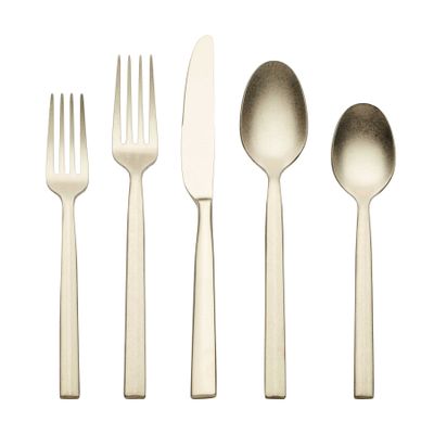 Cambridge Aero Champagne Rumble 20-Piece Flatware Set, MPN: 519520DS, UPC: 719978857973