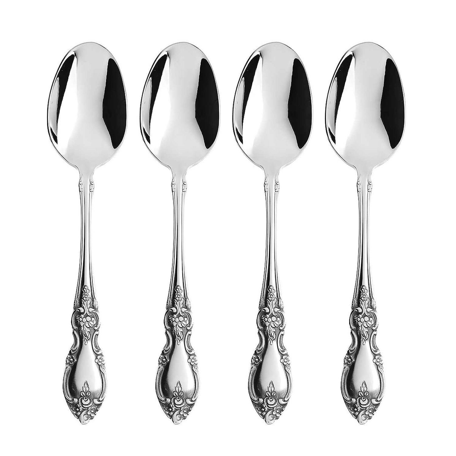 Oneida Louisiana Fine Flatware Dinner Spoons Set of 4, MPN: 2561004D, UPC: 749956176468