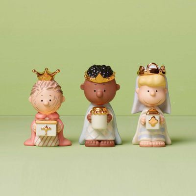 Lenox Peanuts Christmas Pageant 3 Kings Figurines, MPN: 895923, UPC: 194372029827