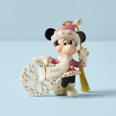 Lenox Personalized Minnie Mouse Snowflake Ornament, MPN: 878935, UPC: 882864763273