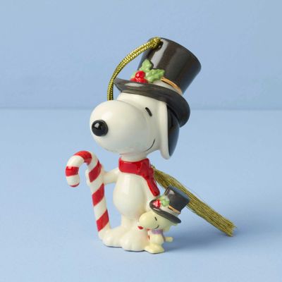Lenox Snoopy &amp; Woodstock With Candy Cane Ornament, MPN: 896793, UPC: 194372032667