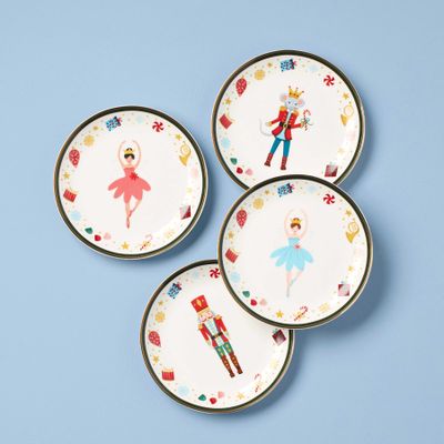 Lenox Nutcracker Ballet Tidbit Plates Set of 4 Assorted, MPN: 897887, UPC: 194372038904