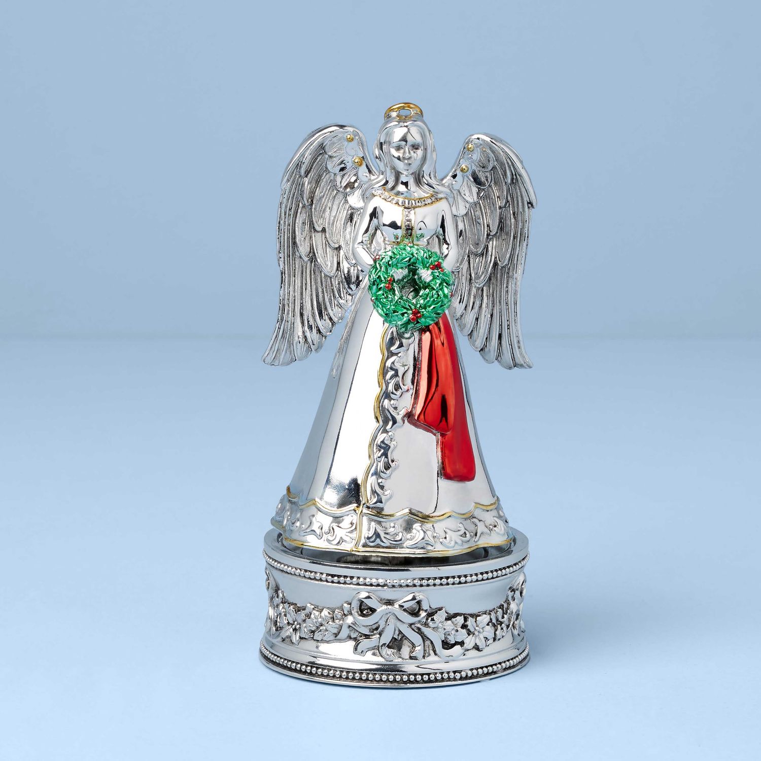 Reed and Barton Vintage Christmas Musical Angel Silverplate Figurine Silent, MPN: 897715, UPC: 7350…