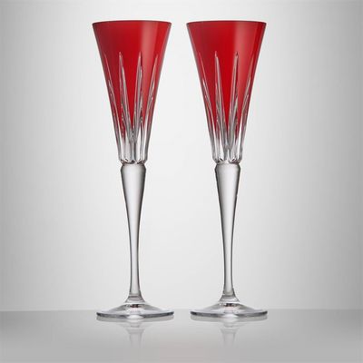 Waterford New Year Flutes Firework Set of 2 Red, MPN: 1075342, UPC: 701587484879