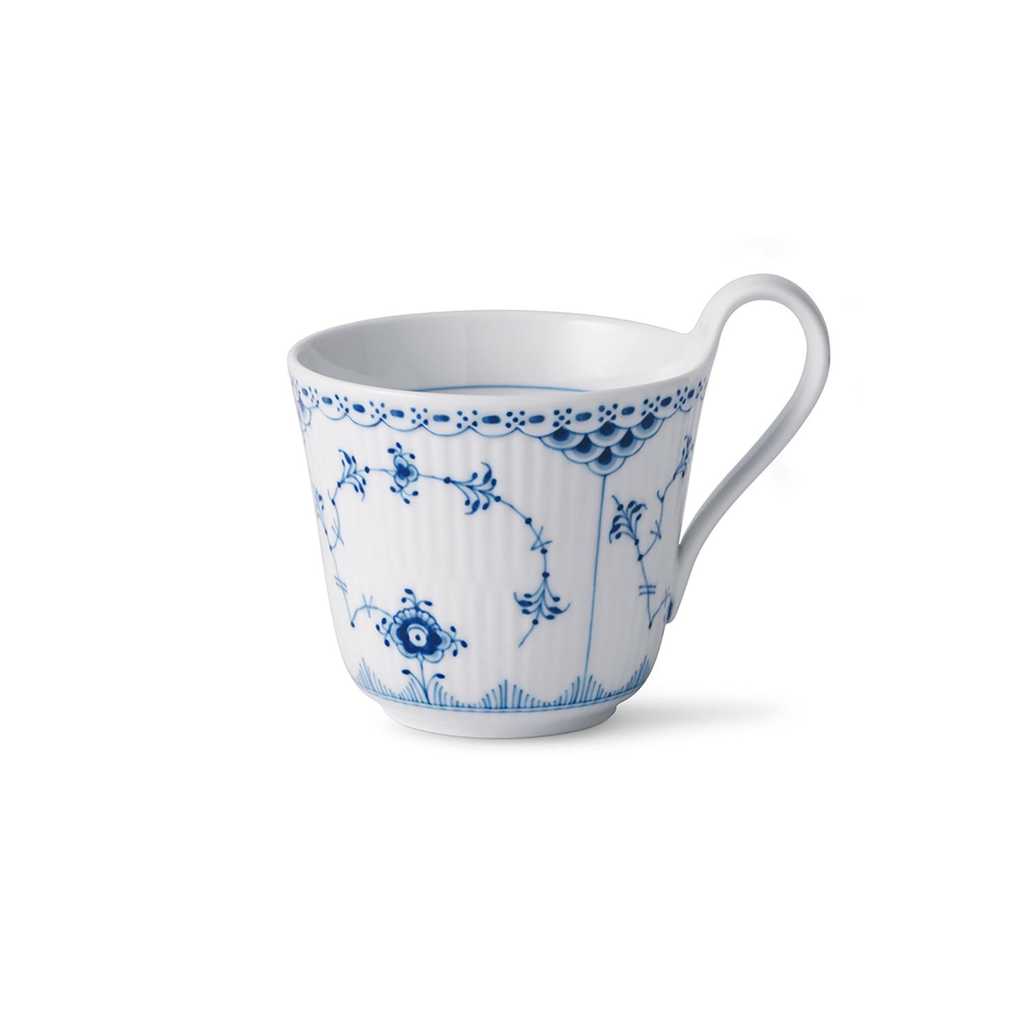 Royal Copenhagen Blue Fluted Half Lace High Handle Cup 33 cl, MPN: 1026447, UPC: 5705140732501