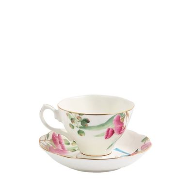 Royal Albert Miranda Kerr Australiana Teacup &amp; Saucer White , MPN: 1076832, UPC: 701587486569
